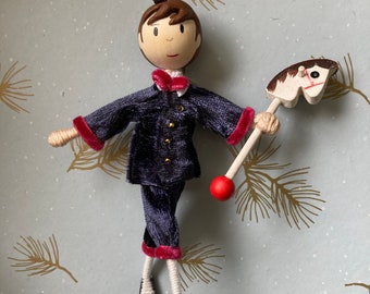 Fritz Notenkraker Balletornament, Notenkrakerornament, Notenkrakerpop, Kerstornament