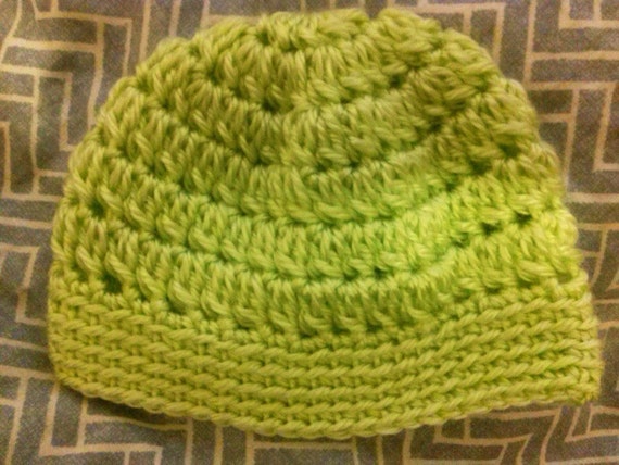 green infant hat
