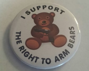 Right To Arm Bears - Button Pin - P-L10012