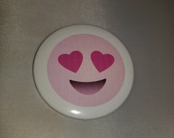 Valentines Day Emoji Button Pin- F-A10010