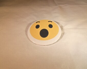 Wow Emoji Pinback Button- F-A10018