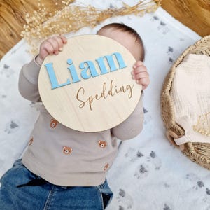 Faire-part de nom de bébé | plaque personnalisée, faire-part du nom d'un hôpital | Nom des accessoires pour photo de bébé | Grande enseigne prénom bébé | petite fille
