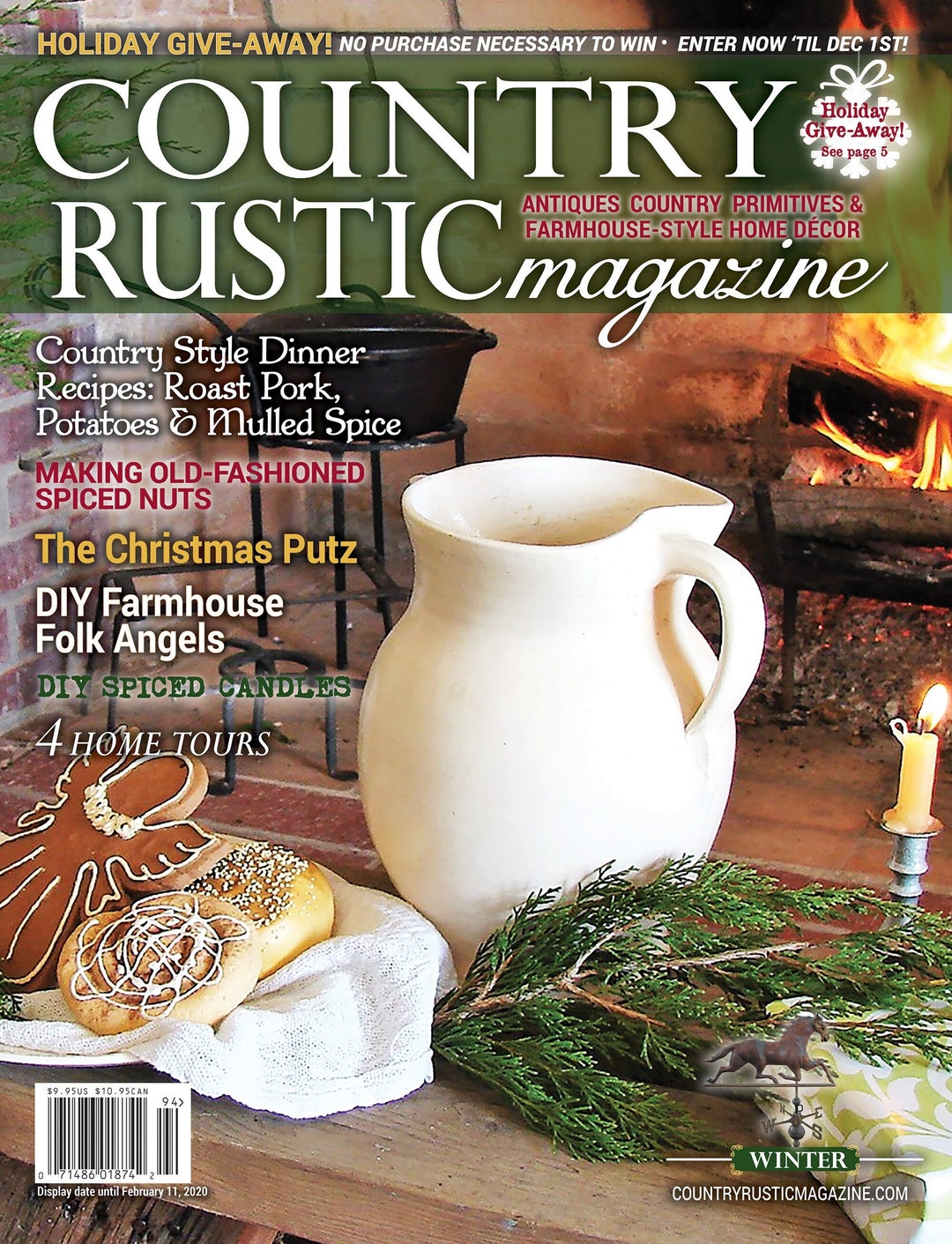 2019 WINTER Country Rustic Magazine Country Primitives Antiques