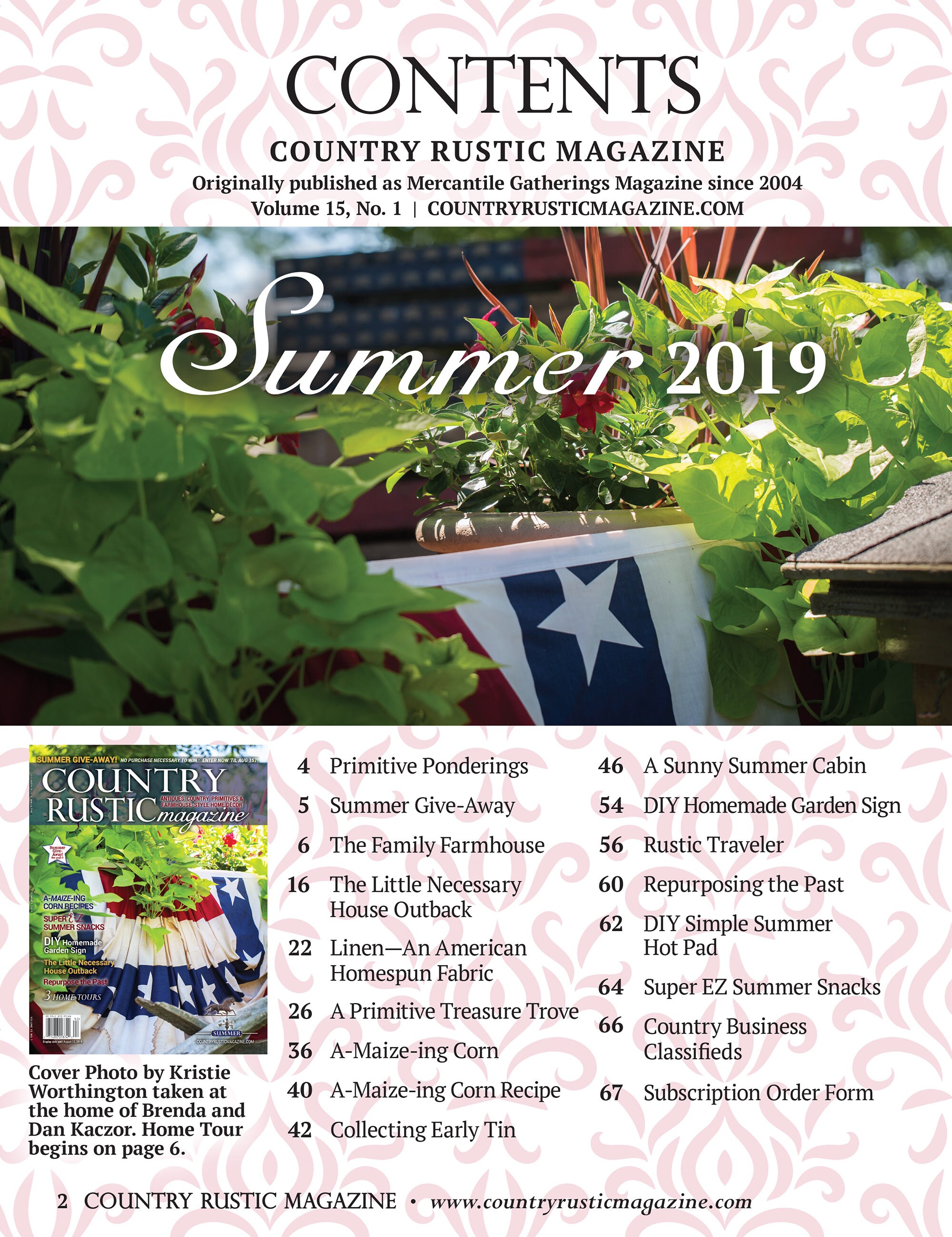 2019 SUMMER Country Rustic Magazine: Country & Farmhouse-style Home ...