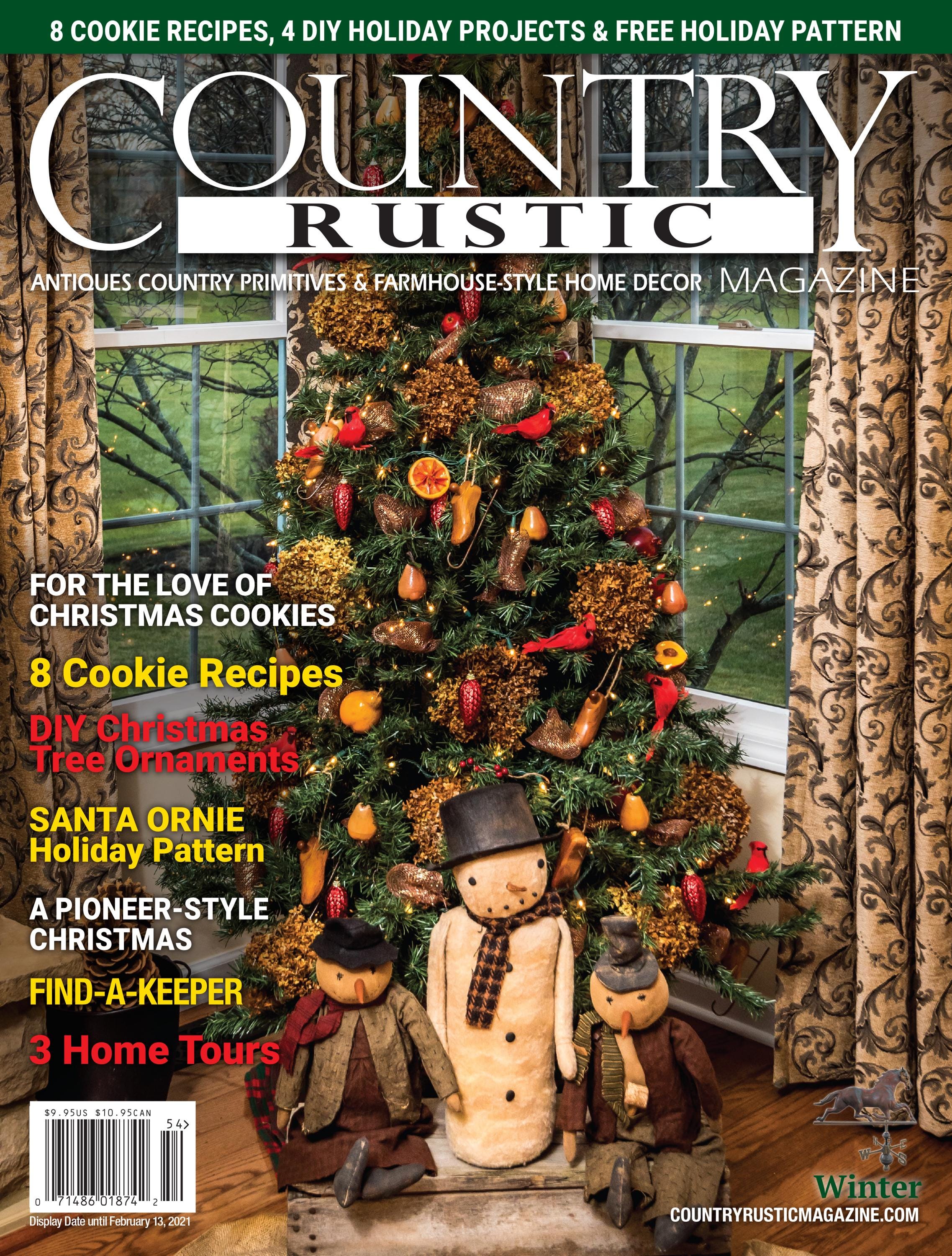Country Rustic Magazine: Holiday Winter 2020, Farmhouse Decor - Etsy