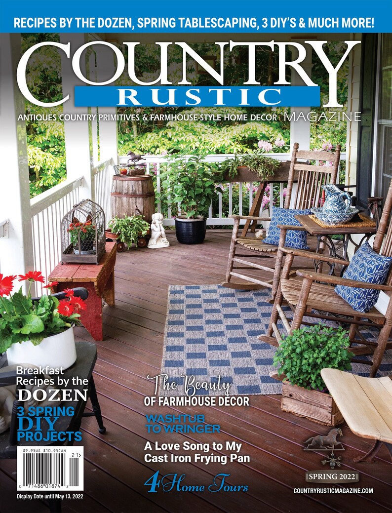 Rustic Magazine Covers 2022 SPRING Country Rustic Magazine ~ Country Primitives Antiques ...