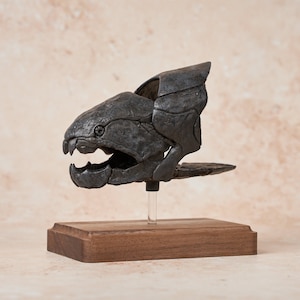 Dunkleosteus Fossil Replica 1/12 Scale 5", Fossil Fish, Devonian Placoderm Fossil, Dinosaur Fossil Replica, Fossil Replica