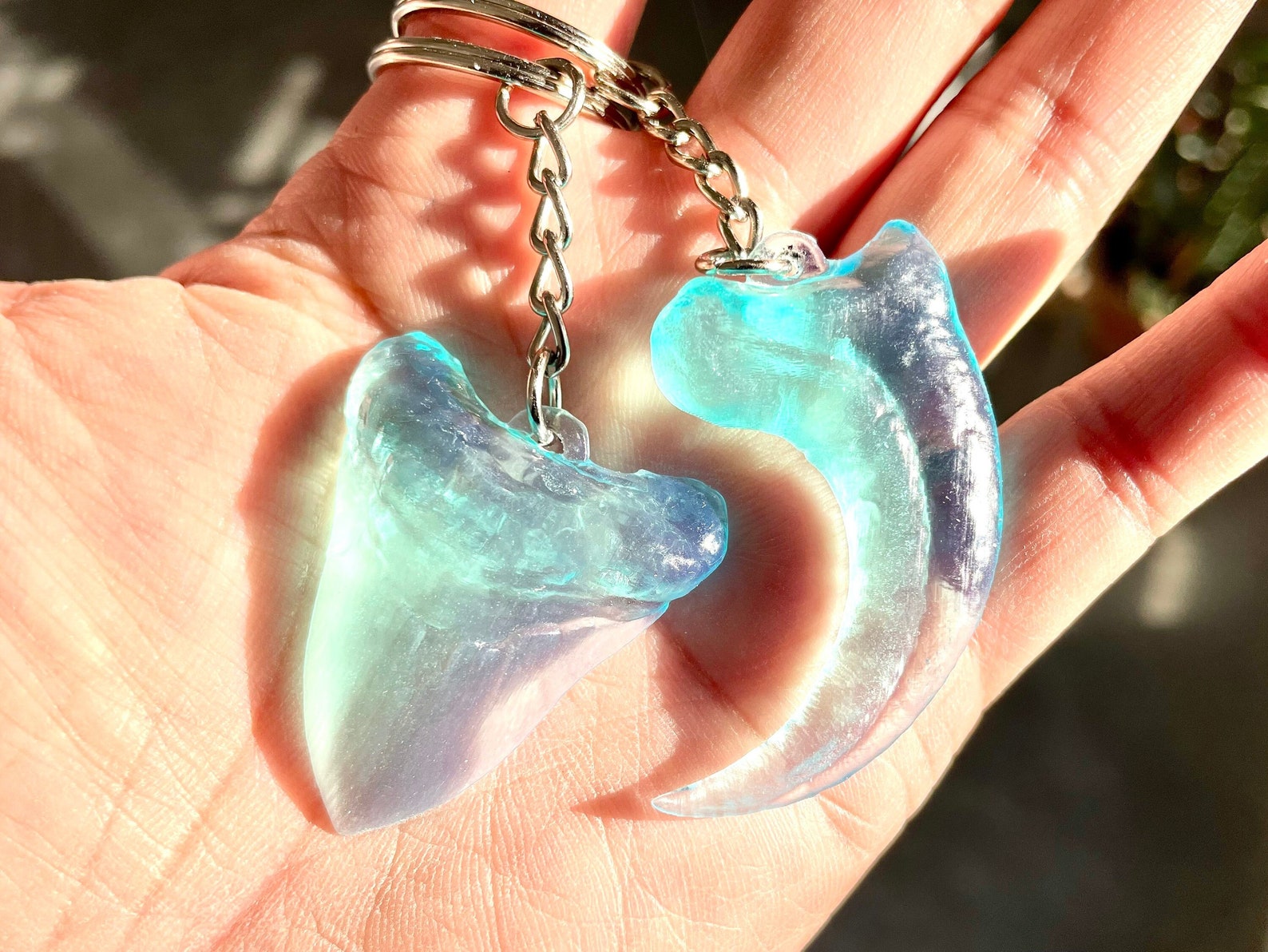 Fossil Keychains Translucent Resin Dinosaur Keychain Etsy