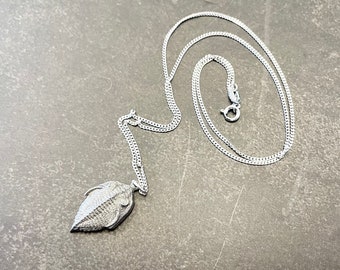 Trilobite Pendant: Stainless Steel Fossil Charm, 925 Sterling Silver Necklace