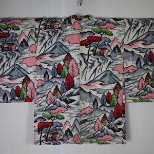 Japanese vintage meisen silk haori jacket