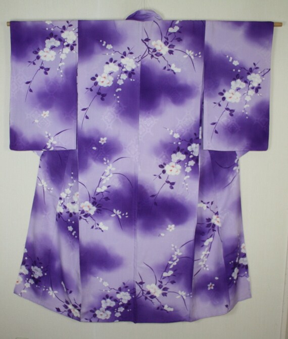 Japanese vintage Elegant and beautiful soft silk hitoe Kimono | Etsy