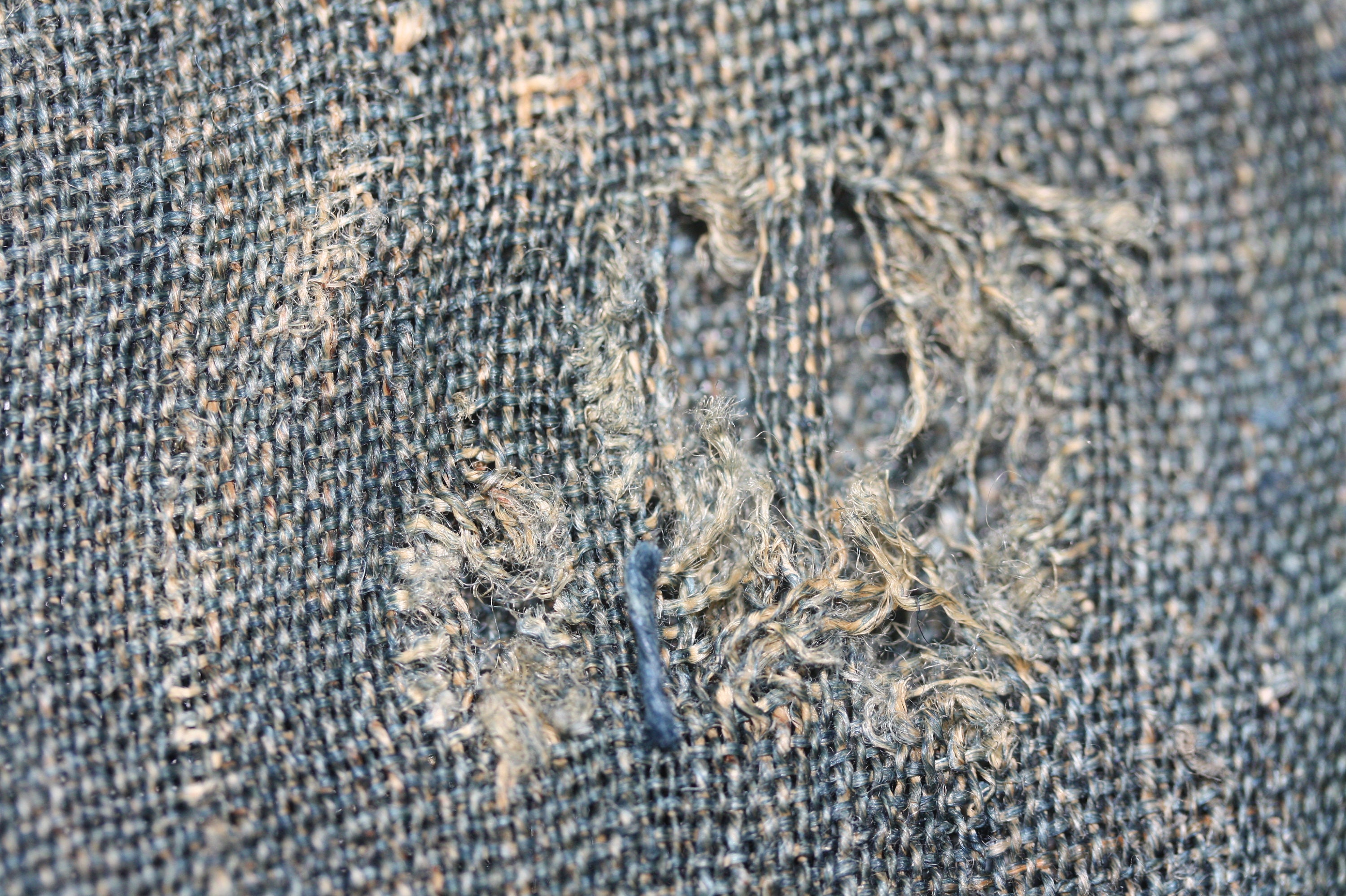 Japanese antique 75.5inch of Tattered rag handspun & natural Etsy