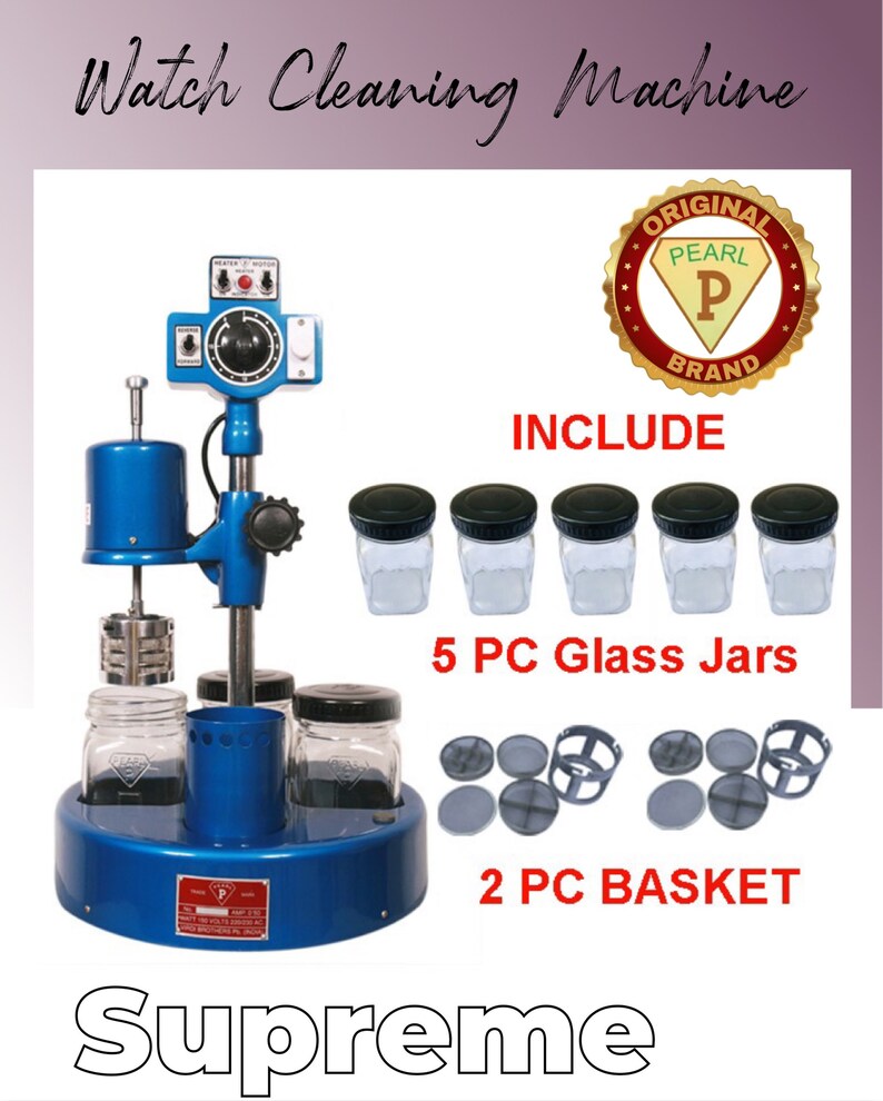 Watch Cleaning Machine Supreme Model Supreme Watch Cleaning Etsy