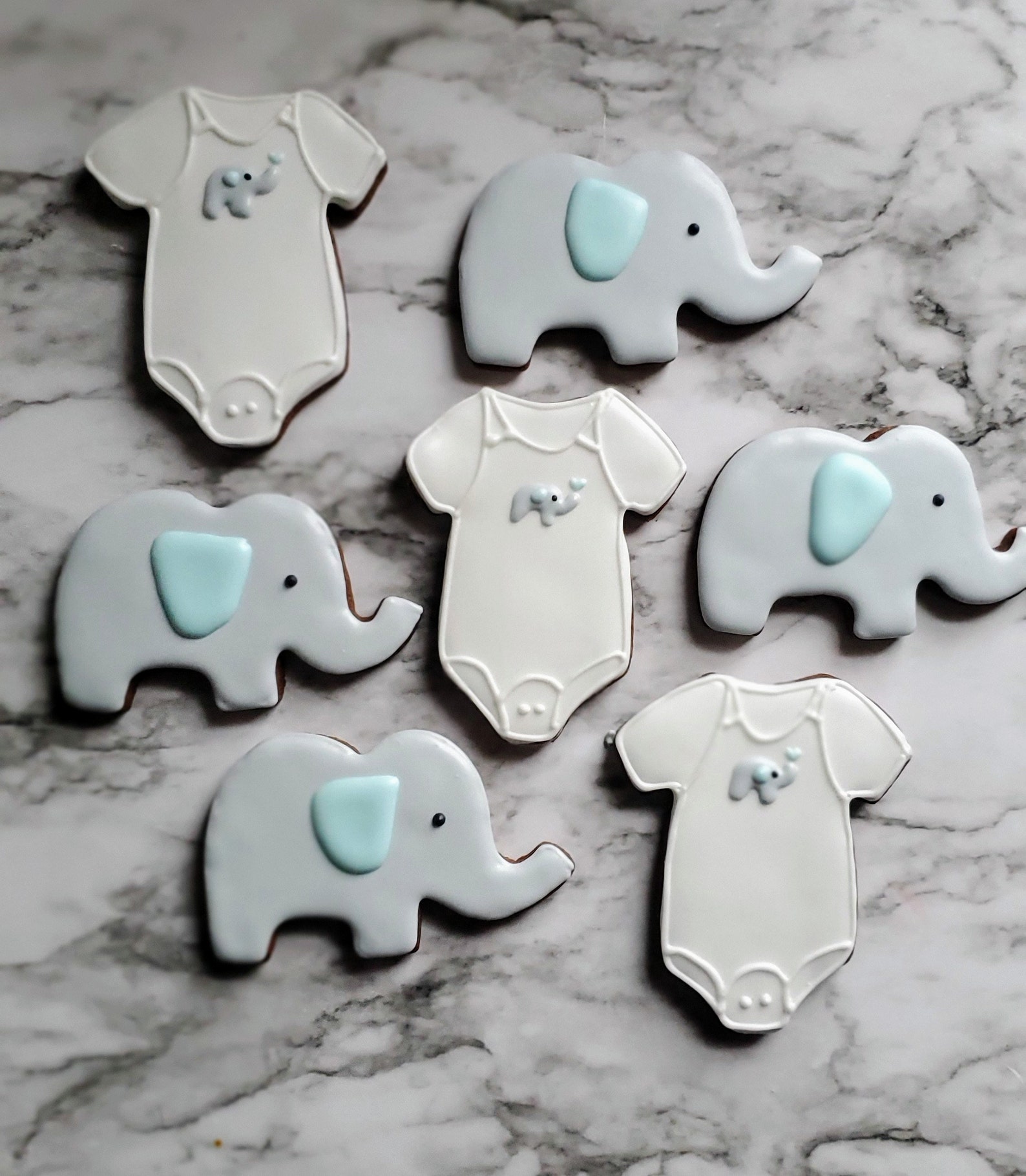 Elephant Baby Shower Cookies Etsy