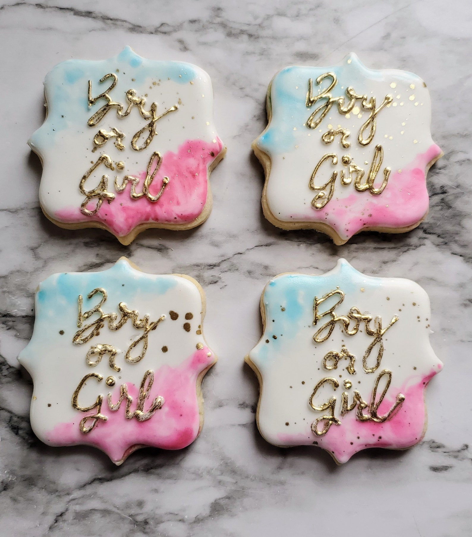 Gender reveal cookies Etsy