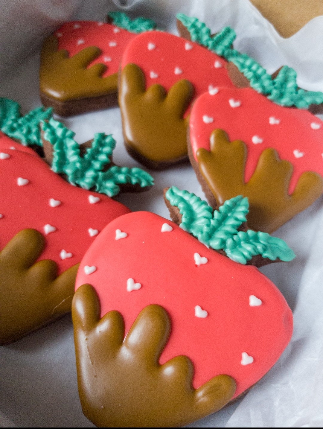 Strawberry sugar cookies Etsy