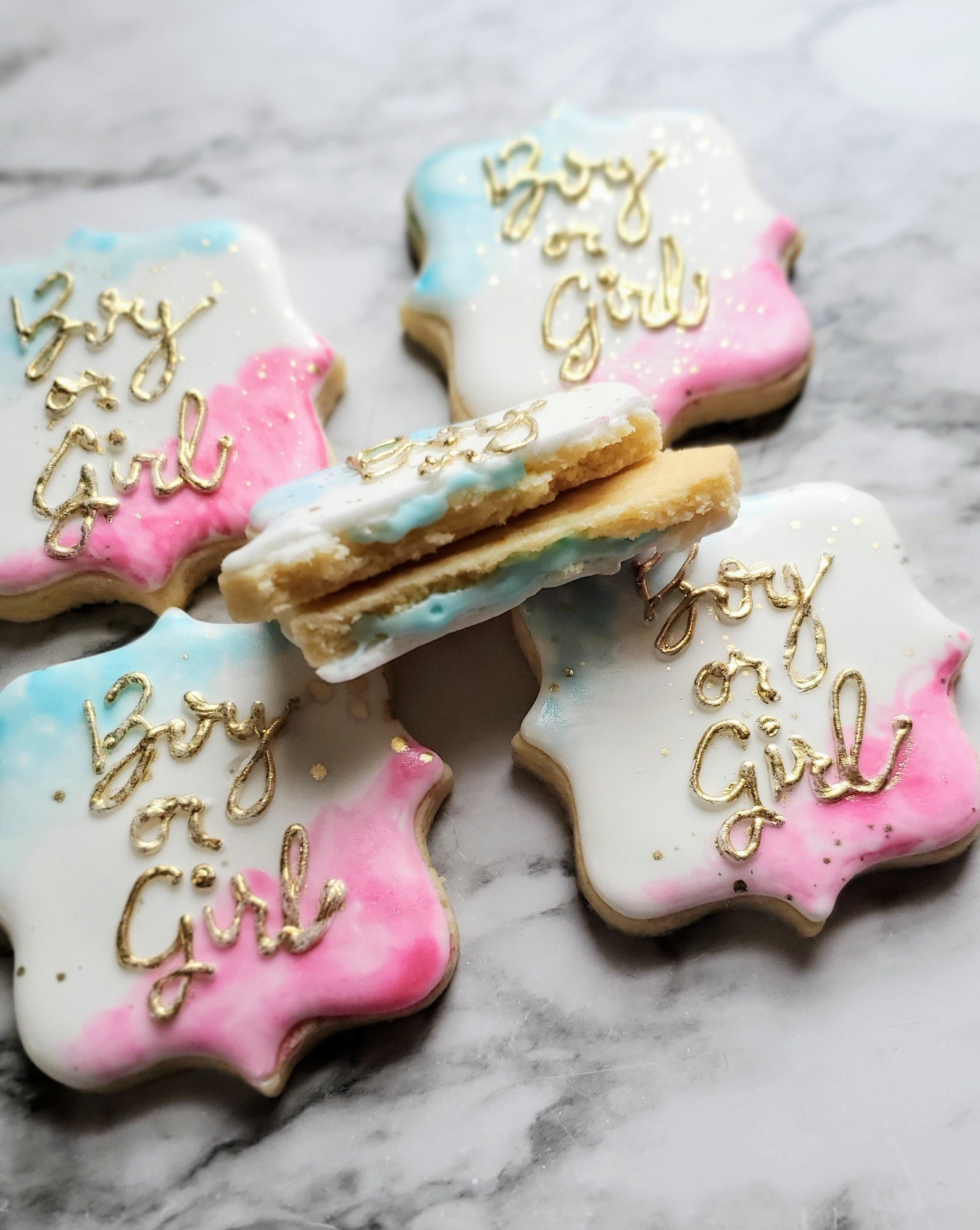 Gender reveal cookies Etsy