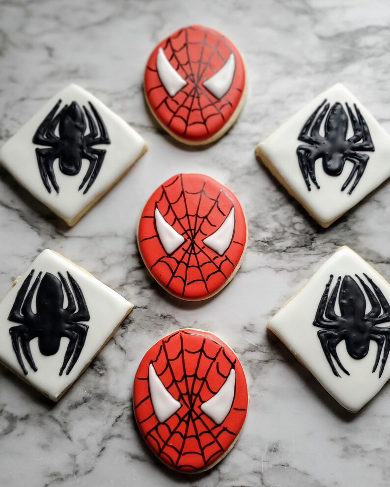 Spiderman Sugar Cookies Etsy
