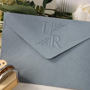 Custom Wedding Embosser Stamp｜Personalized Monogram Embosser｜Custom Initials Embossing Seal｜Invitation Embosser Stamp｜Napkin Embosser