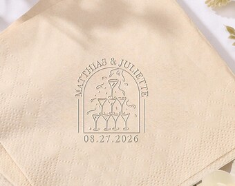 Wedding Invitation Embosser, Custom Monogram Forever Love Seal, Wedding Stationery, Bride & Groom Wedding Gift, Wedding, Napkin Embosser