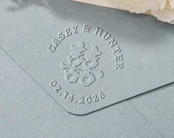 Wedding Invitation Embosser, Custom Monogram Forever Love Seal, Wedding Stationery, Bride & Groom Wedding Gift, Wedding, Napkin Embosser