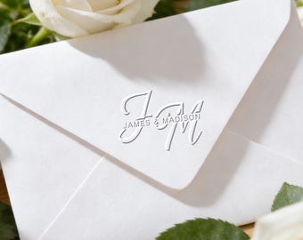 Custom Wedding Embosser Stamp, Monogram Embosser, Custom Initials Embossing Seal, Invitation Embosser Stamp, Napkin Embosser, Wedding gift