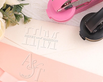 Monogram Embosser | Custom your wedding embosser | Napkin Embosser | Envelope and Invitation Embosser | Book Embosser | Gifts for Her/Him