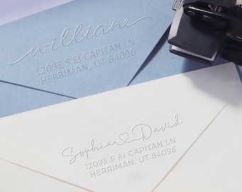 Address Embosser, 28 Designs, Wedding Seal, Custom Return Address Seal, Removable Plate, Long-Lasting Elegant Couple Gift
