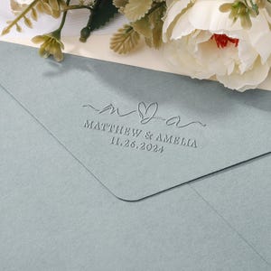 Sello de boda personalizado | Sello de iniciales | Sello para sobres e invitaciones | Sello para servilletas | Personaliza tu sello de boda