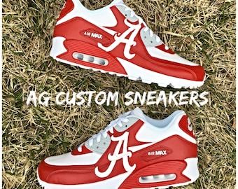 Custom Alabama Crimson Tide Air Max Sneakers - Crimson