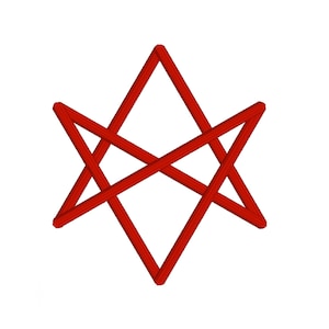 Unicursal Hexagram - Single Machine Embroidery Design Digital Download 4x4 Hoop