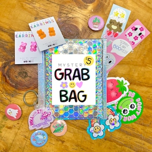 Mystery cute grab bag of stickers and stationary