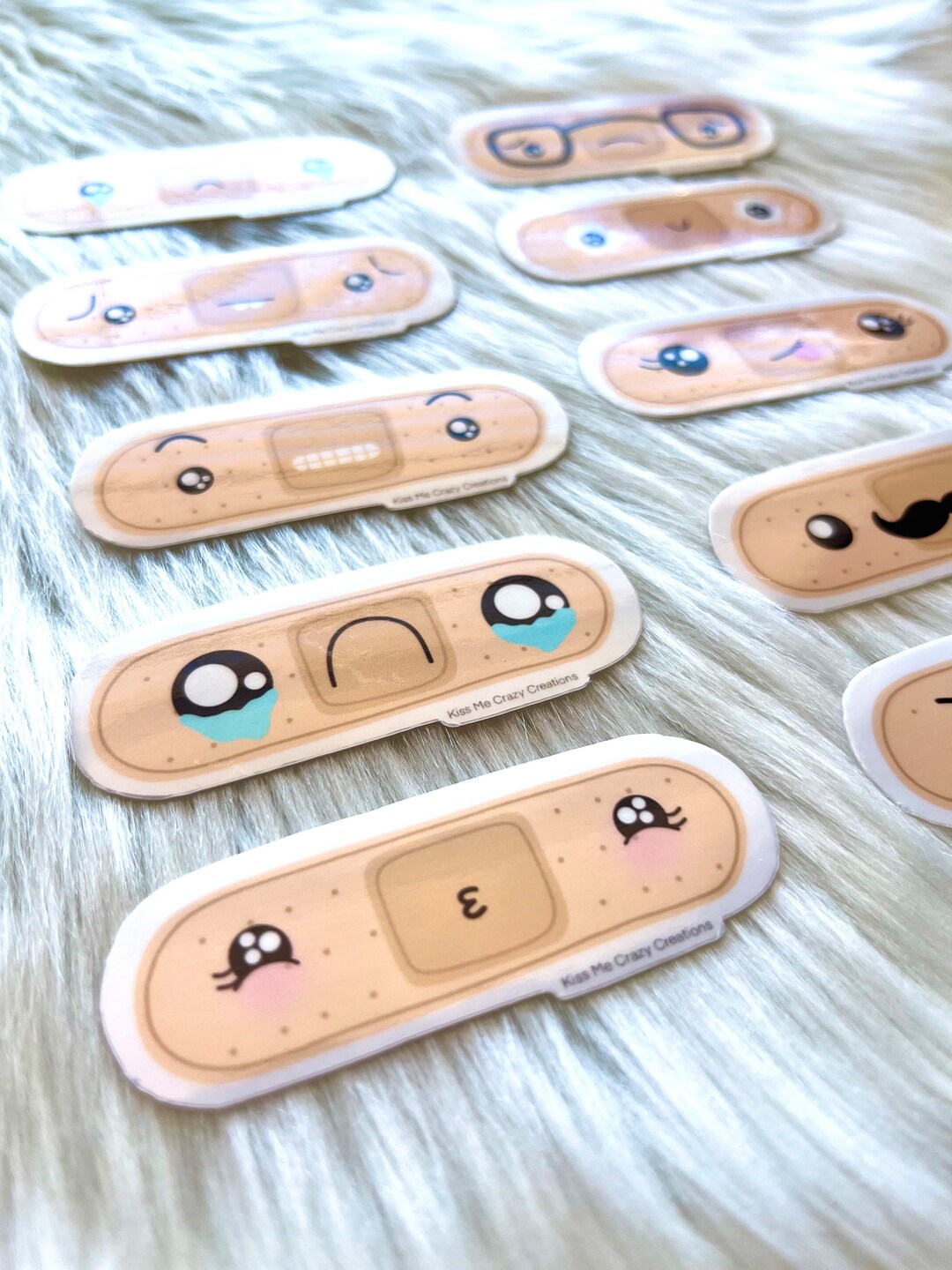 Cute Bandaid Stickers Vinyl Water Proof Decals Bandage Etsy