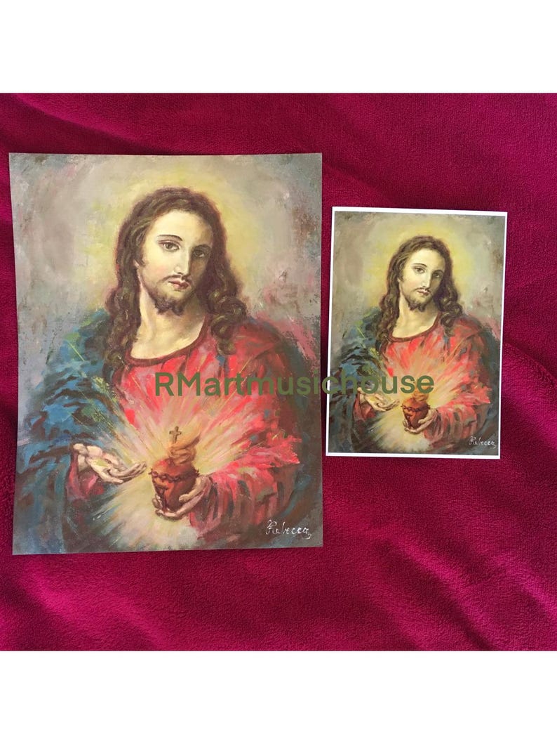Sacred Heart of Jesus Christ Print: Catholic Art, Religious Gift - Etsy