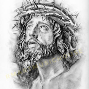 IMPRESSION de la Crucifixion de Jésus-Christ 5 x 7, 8,5 x 11, papier photo, bristol 9 x 12, livraison gratuite, art religieux, cadeau de vacances de Pâques