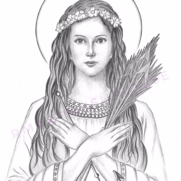 St. Philomena Portrait - Etsy