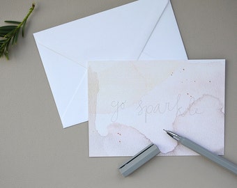 10x Carte 'Go Sparkle' avec enveloppe