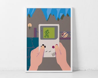 The Adventure Poster Game Boy Wall Art Game Boy Video Game Print Castlevania Poster Retro Video Game Poster
