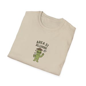 Alien Alumni - Unisex T-Shirt, UFO Graphic Tee, Funny Space Shirt, Extraterrestrial Gift, Sci-Fi Top
