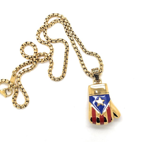 Urn Boxing Glove Necklace Etsy