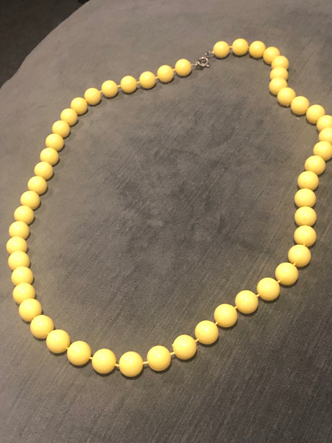 Yellow Pearl Necklace Etsy