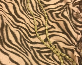 Green beaded necklace