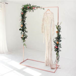 Copper Wedding Backdrop Archway Frame for Flowers & Garlands image 1