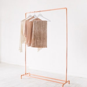 Original Copper Pipe Clothing Rail / Garment Rack / Clothes Storage image 1