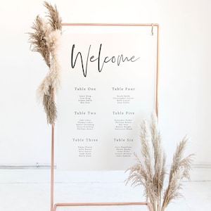 Copper Wedding Frame Seating Plan Holder / Event Sign Display