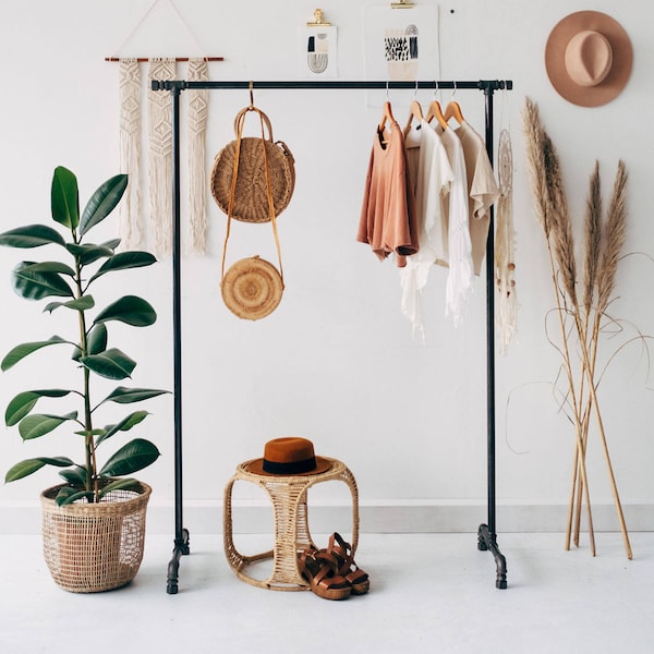 Industrial Full Heigh Dress Clothing Rail