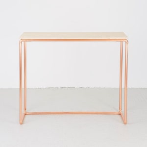 Copper and Birch Plywood Desk image 1