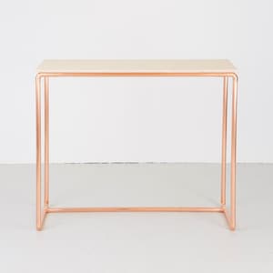 Copper and Birch Plywood Desk image 1