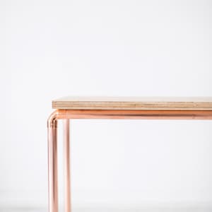 Copper and Birch Display Bench / Table image 6