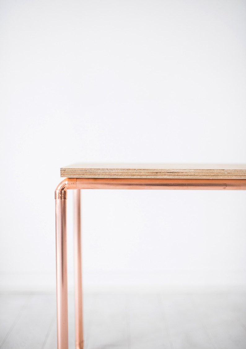 Copper and Birch Display Bench / Table image 6